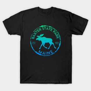 Baxter State Park Maine ME Moose Lovers Hiking Souvenirs T-Shirt